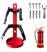 ZHLZHL Fire Extinguisher Mount,Wall Mounted Fire Extinguisher Bracket,Compatible with 5 Pound Fir...