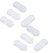 8 Pcs Transparent Toilet Seat Bumper Set, Silicone Strong Adhesive Toilet Seats Lid Bumpers, Toil...