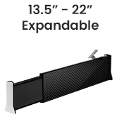 6" tall black drawer dividers