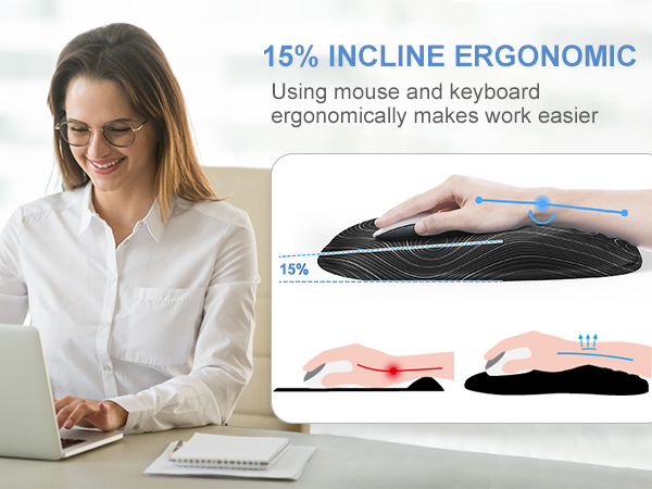 mouse pad with wrist rest