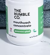 The Humble Co Mouthwash Concentrate for Bad Breath - Fluoride Free Natural Mouth Wash Rinse for F...