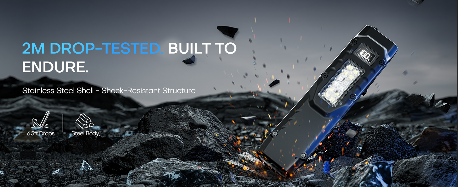 Rechargeable Tactical Flashlight, LED Bright Light for Emergency, EDC and Searching