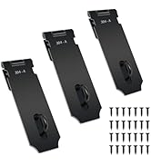 Tmyjfjingxi 3PCS 5Inch Door Lock Hasp Latch Matte Black Stainless Steel Safety Padlock Latch Extr...