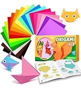 EPPINGWIN 220 Sheets Origami Paper, 20 Colors Colored Paper, 6"×6" Square Paper, Origami Kit with...