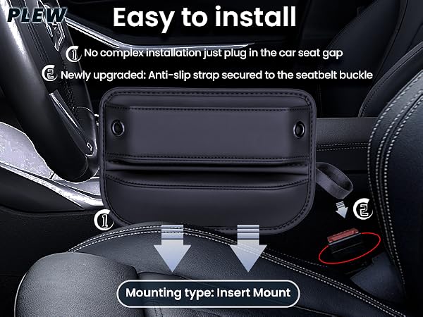 Anti-slip Strap Car Organizer?Seatbelt Buckle Car Accessory