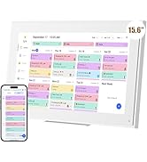 15.6-inch Wall Planner Digital Calendar &amp; Chore Chart, Smart Touchscreen Interactive Display for ...