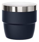 Cafezi 4 oz Espresso/Coffee Cup, Ceramic-Lined 18/8 Stainless Steel, Double-Wall Vacuum Insulated...