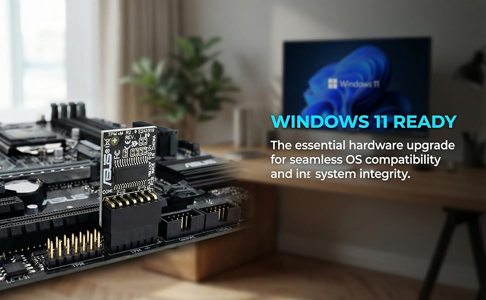 TPM 2.0 Module for ASUS Motherboard Windows 11 Upgrade Hardware Security Desktop PC Upgrade