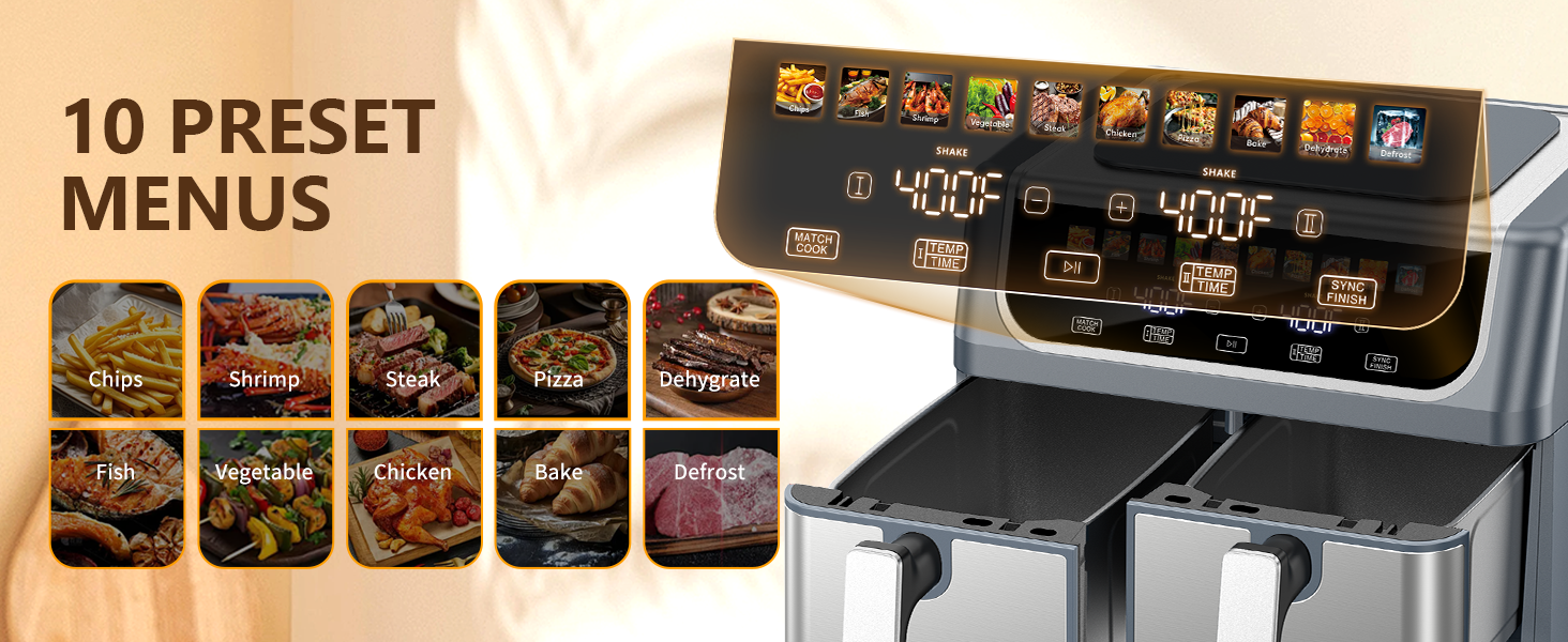KMFurnila Dual Zone Air Fryer