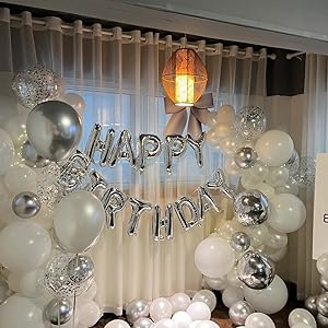 Happy Birthday Balloons Banner