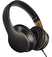 LORELEI X6 Over-Ear Headphones with Microphone, Lightweight Foldable &amp; Portable Stereo Bass Headp...