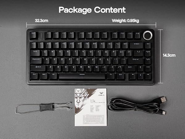 EPOMAKER Aula F75-Wired 75% Gaming Keyboard