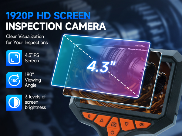 endoscope camera with light