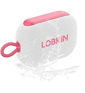 LOBKIN Portable Bluetooth Speaker,IP67 Waterproof Small Bluetooth Speaker 20H Playtime 10W Loud S...