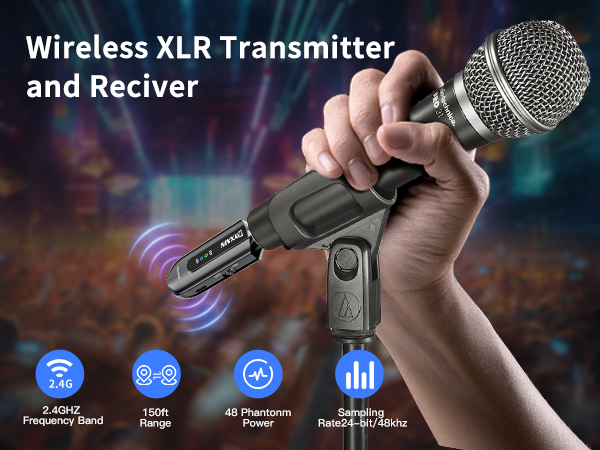 Wireless XLR adapter