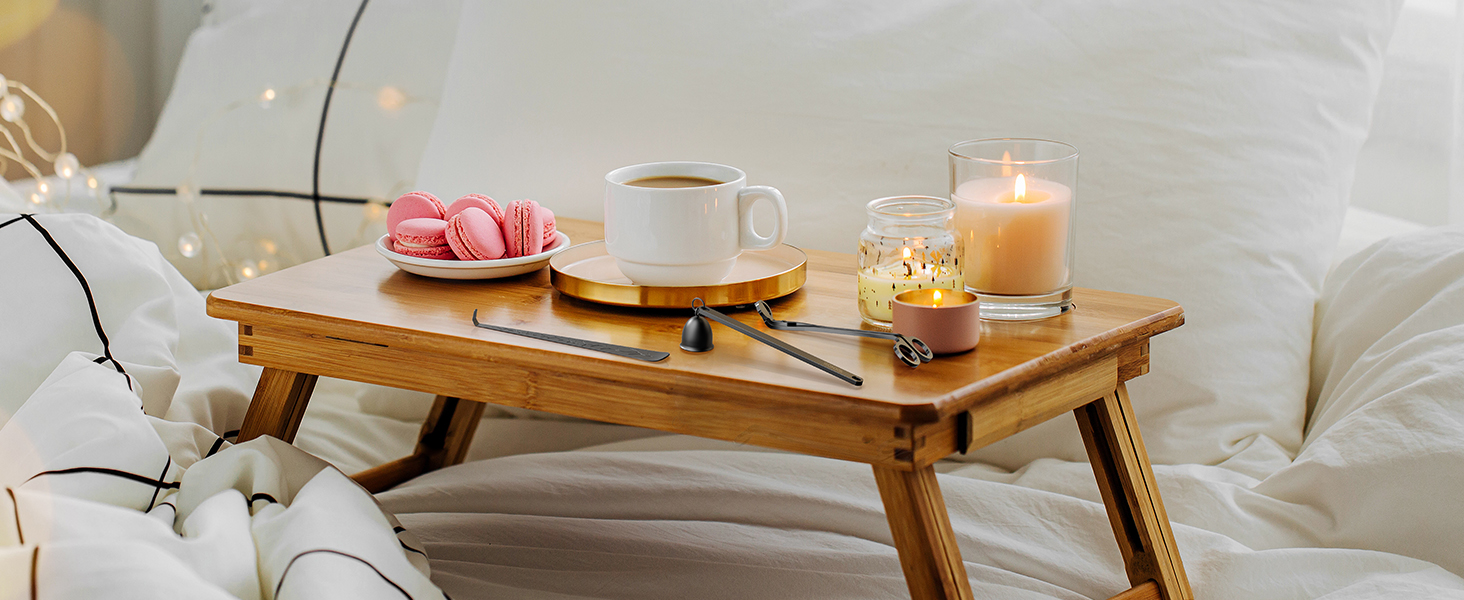 A candle care set includes everything you need for candle maintenance.