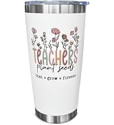 SOL VIBES Teacher Gifts, 20 oz Travel Tumbler Coffee Cup, Teacher Appreciation, Christmas, Birthd...