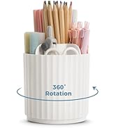 SKYDUE Pen Holder for Desk, Small Rotating Pen Organizer for Desk, Pen Pencil Cup for Desk Organi...