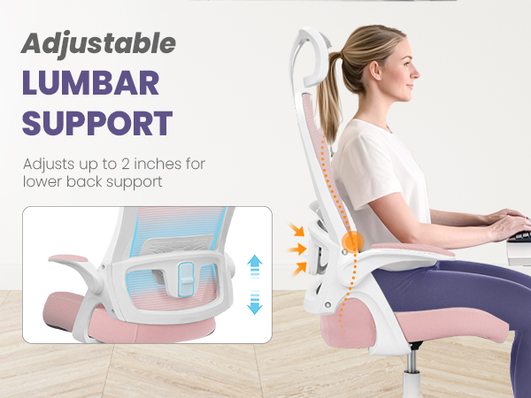 Adjustable lumbar support for better posture