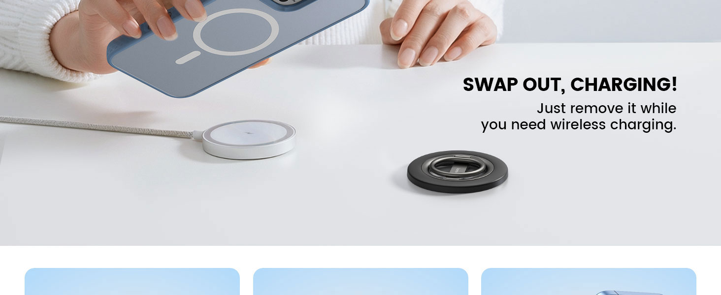 magnetic phone grip magsafe phone grip holder for phone case