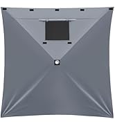MASTERCANOPY Escape Shelter Side Panel with Window (10x10,Gray)