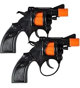 ArtCreativity Shot Cap Revolver Toy Gun for Kids, Set of 2, Cool Shooter Toys for Boys and Girls,...