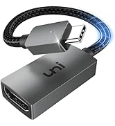 uni USB C to HDMI Adapter 4K, High Speed HDMI to USB-C Adapter, Type C (Thunderbolt 3/4) HDMI Con...