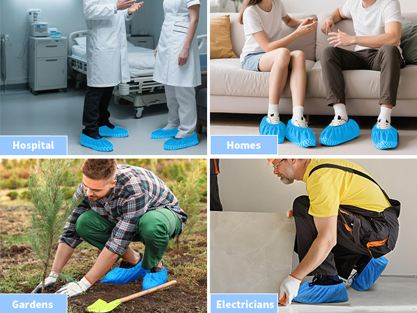 50 Pcs Disposable Shoe Covers