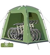 EVER ADVANCED Bike Storage Tent, Outdoor Storage Sheds for Bicycle, Motorcycle, Waterproof and We...