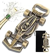 LULLEA Racing Car Bottle Opener with Spinning Wheels, Unique Racing Gifts for Men, Dad, Bronze Ba...