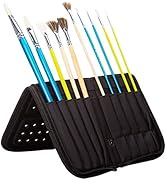 MEEDEN Paint Brush Holder, 15 X 11.2 Inch Zippered Paint Brush Case, Organization and Storage Bag...