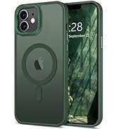 AVESEXTOL Magnetic for iPhone 12 Case &amp; iPhone 12 Pro Case [Compatible with Magsafe] Translucent ...