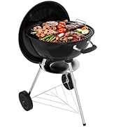 GRILIFE 18 inch Charcoal Grill, Portable Round Kettle Barbecue Grills,Durable &amp; Easy to Assemble,...