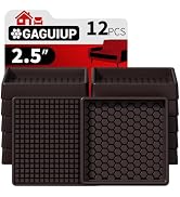 Non Slip Furniture Pads- 2.5"x2.5" Square Anti Skid Caster Cups Furniture Coasters, Anti-Sliding ...
