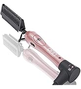 500 Degree hot Comb Hair Straightener,Temperature Adjustable Plug in hot Comb,60 min Shut Off Pre...