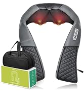 Medcursor Neck Massager - Portable Electric Shiatsu Back Massage Device with Heat, Deep Tissue 3D...