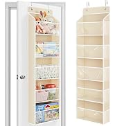 JARLINK Toy Stuffed Animal Storage, Over The Door Organizer W/Clear View Windows, 44lb Load, Baby...