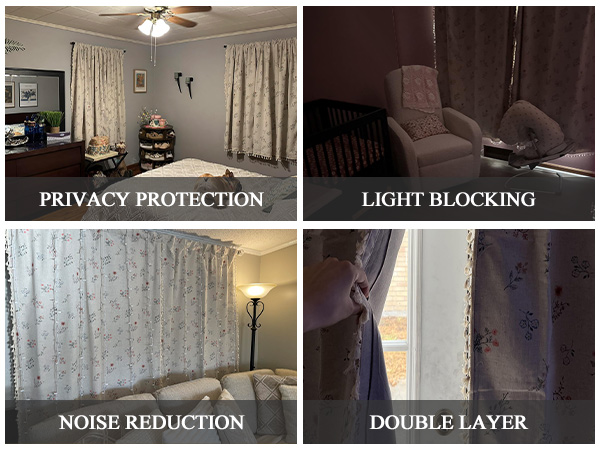 floral blackout curtains