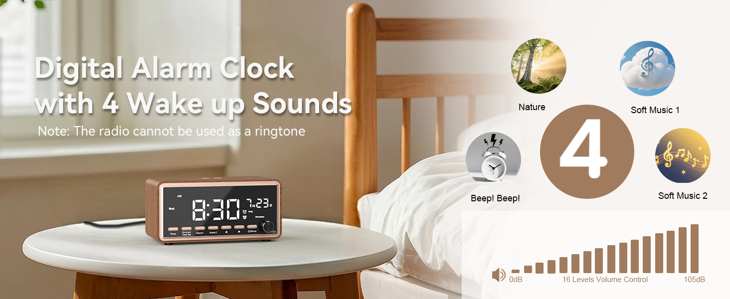 loud alarm clock for heavy sleepers adults