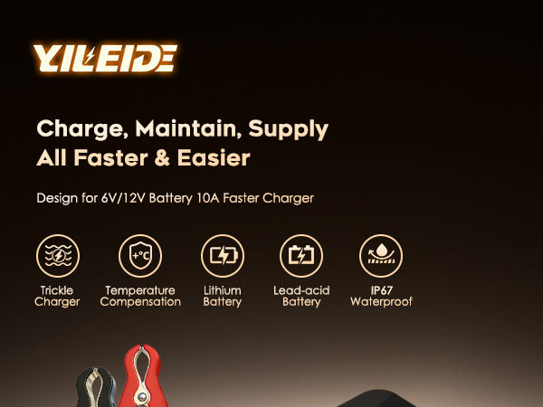 Waterproof Battery Charger – Automatic Maintainer, Trickle Charger &amp;amp;amp;amp; Desulfator