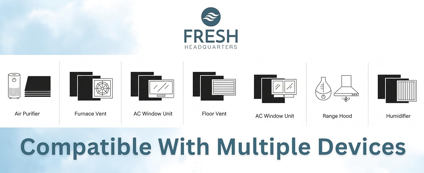 air purifier furnace vent floor ac window unit range hood humidifier compatible multiple devices