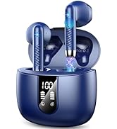 Wireless Earbuds, Bluetooth Headphones V5.4 Stereo Bass Ear buds with ENC Noise Cancelling Mics, ...