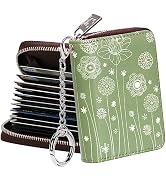FurArt Credit Card Wallet, Zipper Card Cases Holder for Men Women, RFID Blocking, KeyChain Wallet...