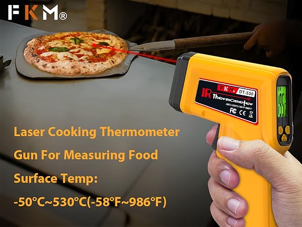 digital infrared thermometer for pizza oven