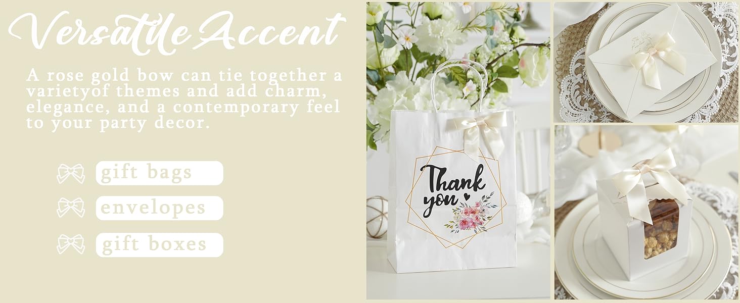 ivory satin bows
