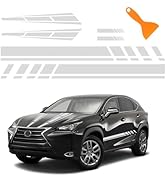 6PCS Racing Stripes for Cars - 2PCS Car Hood Decal + 2PCS Car Side Decals + 2PCS Car Mirror Stick...