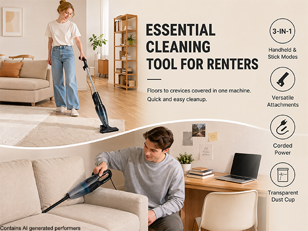 corded stick vacuum cleaner