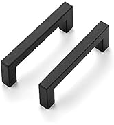 Ravinte 30 Pack 3-3/4 Inch Square Cabinet Handles Matte Black Pulls Drawer Pulls Kitchen Hardware...
