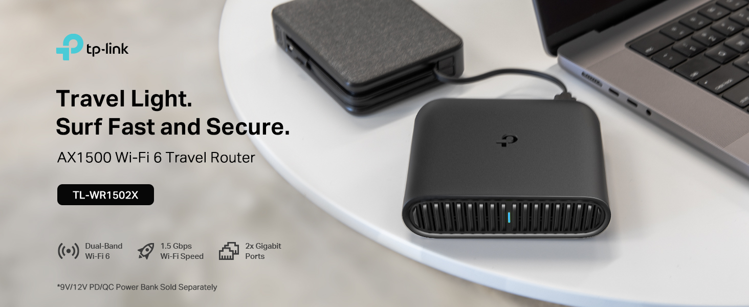 Travel Light. Surf Fast and Secure.