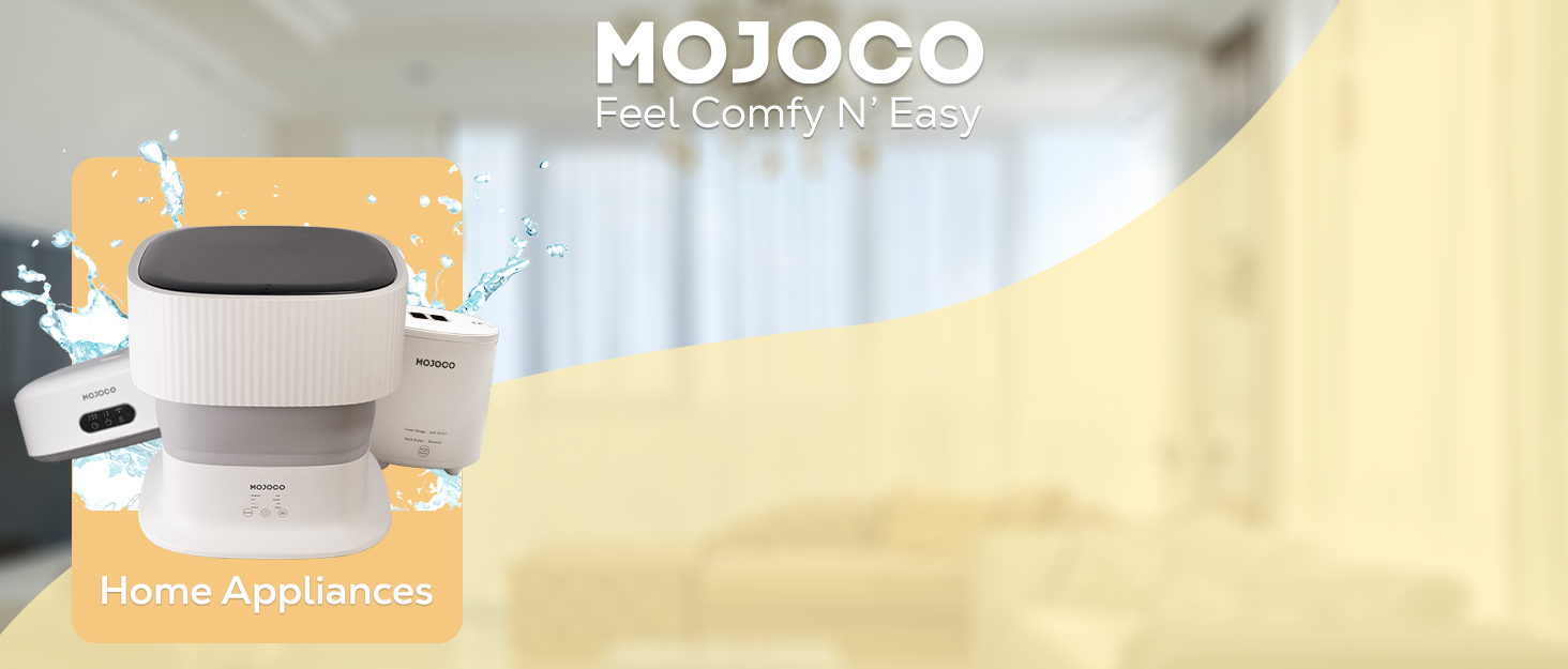 Mojoco Washing Machine, Portable Dryer, and Egg Cooker